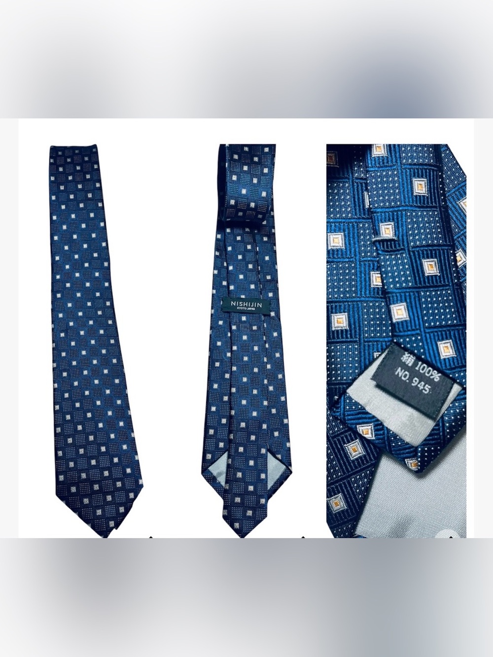 🧣 Nishijin Kyoto Japan NWT 100% Silk Men's Necktie (No
945)